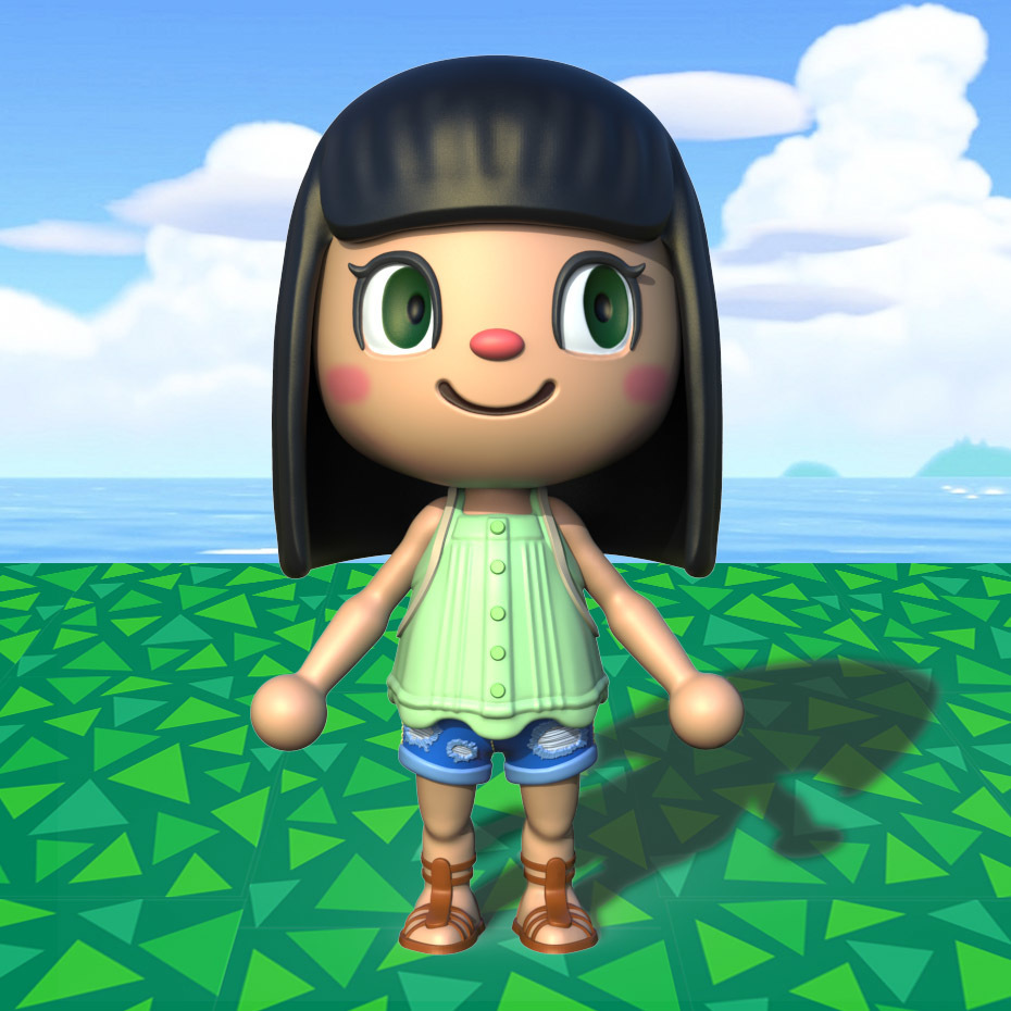 STL file Animal Crossing a Villager new horizons 🆕・Model to download
